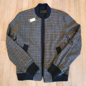 7 For All Mankind Glen Plaid Bomber